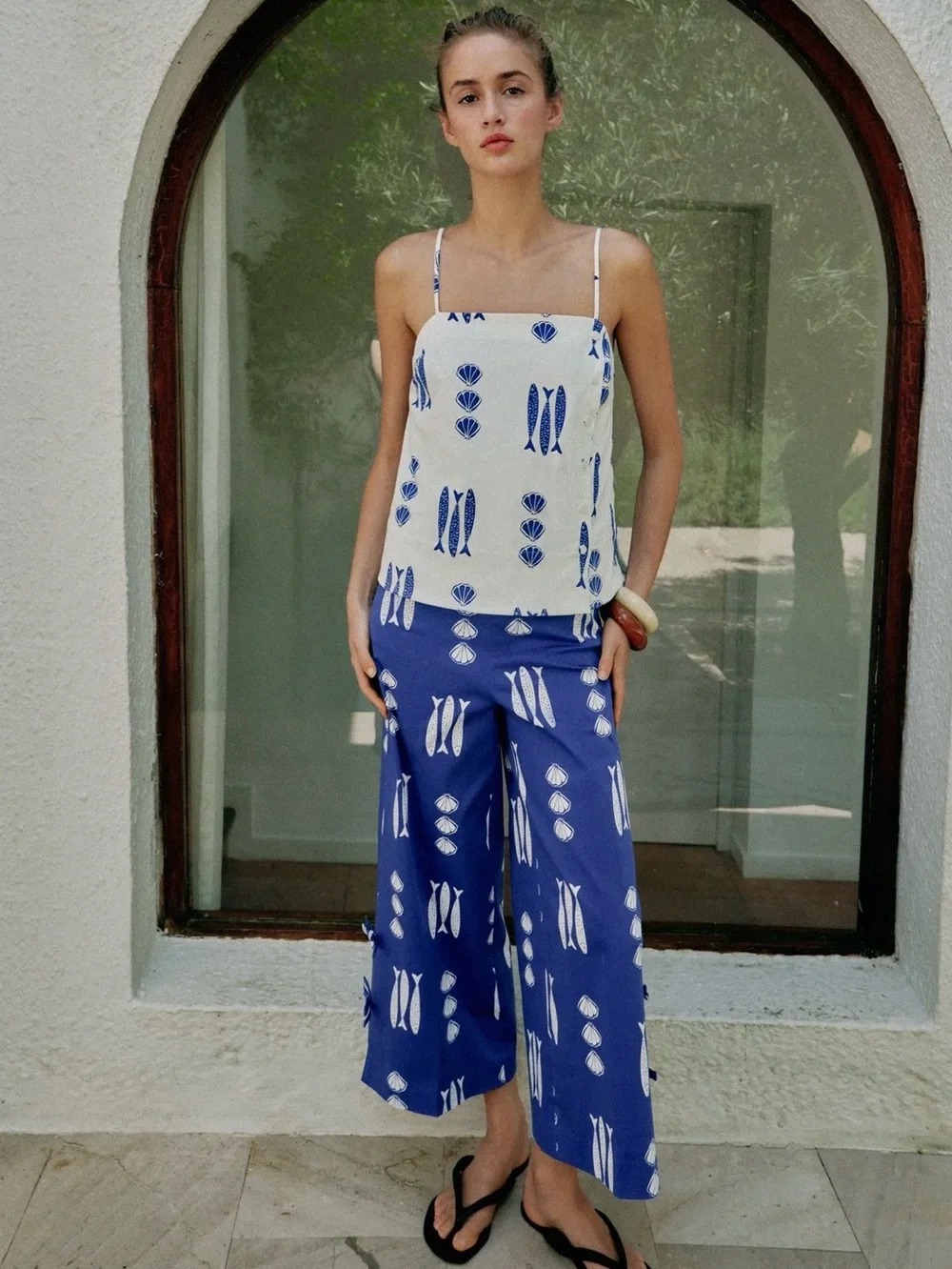 Zara PRINTED TIE CULOTTES_3